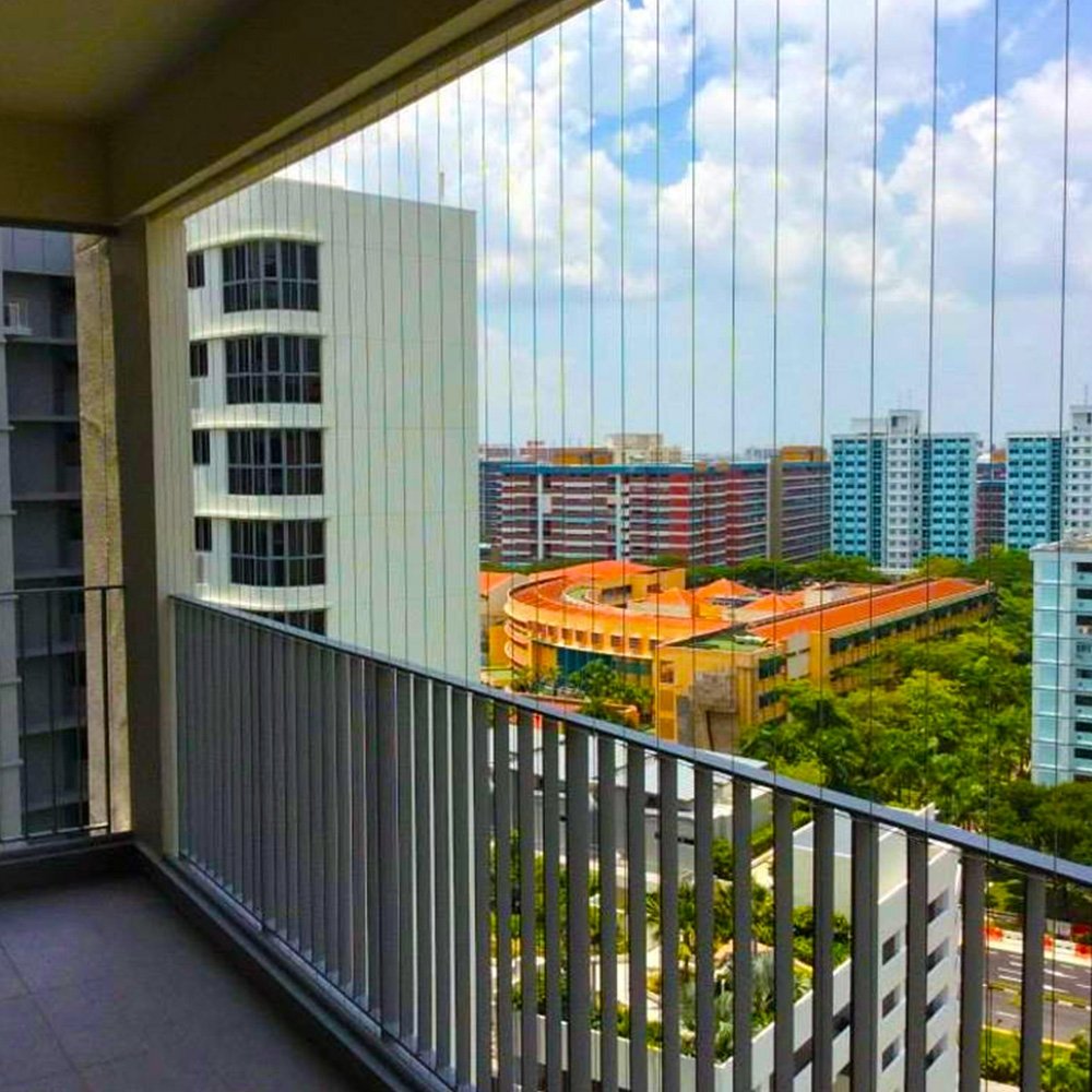 Professional technician installing invisible grill